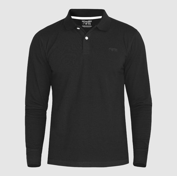 Black Long Sleeves Polo| Full Sleeves Polo Shirts For Men