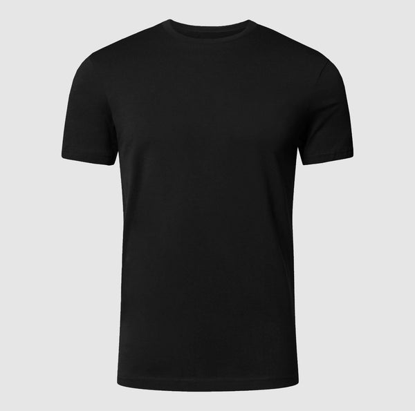 Black Premium Quality Round Neck T Shirt | Round Neck Short Sleeve T-Shirts