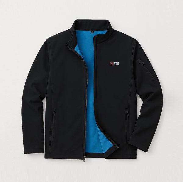 Black Jacket Men’s Soft Shell Jacket Lightweight, Waterproof & Windproof Upper