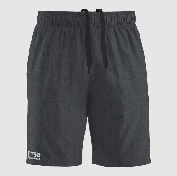 Black Short Polyester Shorts for Running Or Gym With Zip Pockets