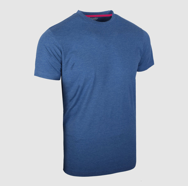 Dark Blue Short Sleeves T-Shirts|Plain Round Neck Shirt
