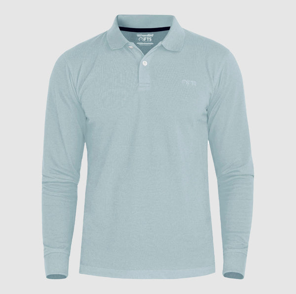 Grey Long Sleeves Polo| Full Sleeves Polo Shirts For Men
