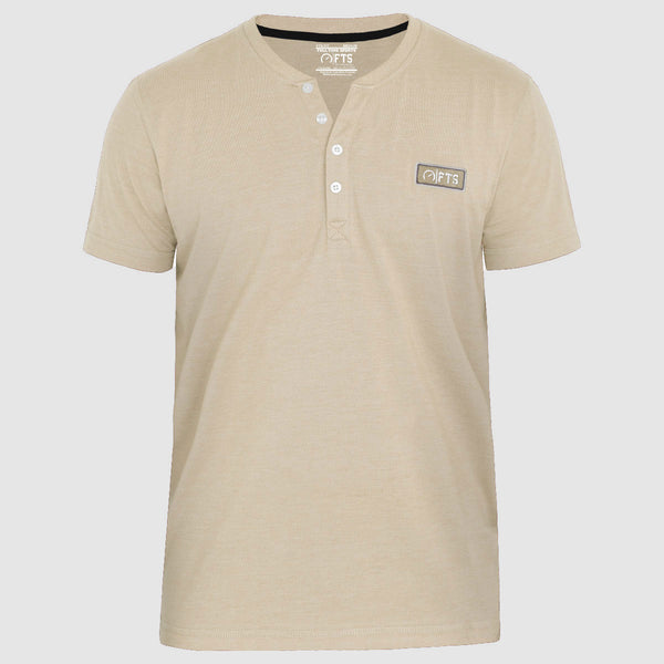 HENLEY T-Shirts | Stone Short Sleeves Henley Shirt