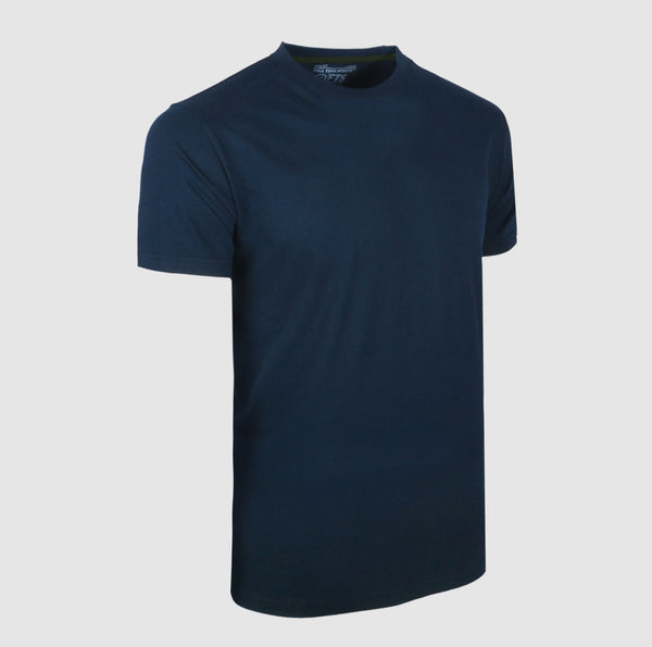 Navy Blue Short Sleeves T-Shirts|Plain Round Neck Shirt