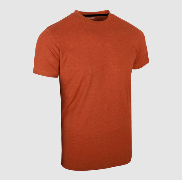 Orange T Shirt Short Sleeves|Plain Round Neck Shirt