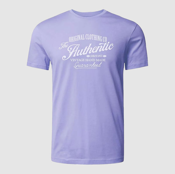 Premium Printed T-Shirt | Athletic – Lavender | 100% Combed Cotton