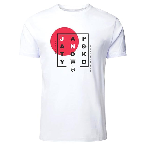 Premium Printed T-shirt | Japan Tokyo 100% Cotton Print T Shirt Short Sleeves