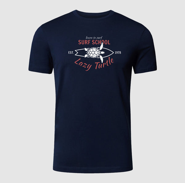 Premium Printed T-shirt | Lazy Turtle 100% Cotton Print T Shirt Short Sleeves