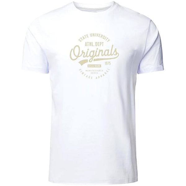 Premium Printed T-shirt | Originals White 100% Cotton Print T Shirt Short Sleeves