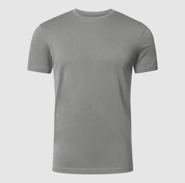 Premium Quality Grey T Shirt | Round Neck Short Sleeve T-Shirts