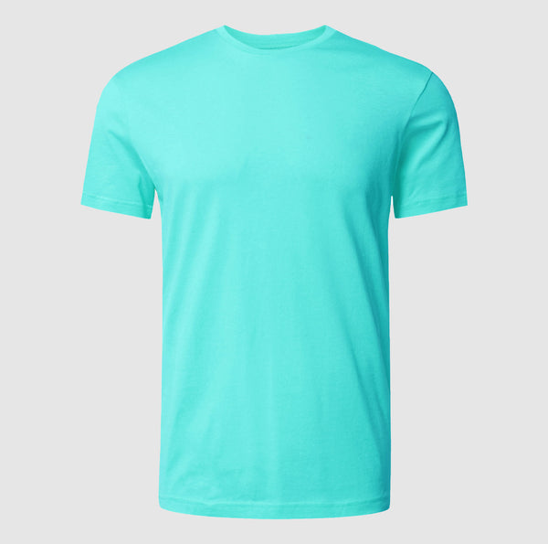 Premium Quality Turquoise T Shirt | Round Neck Short Sleeve T-Shirts