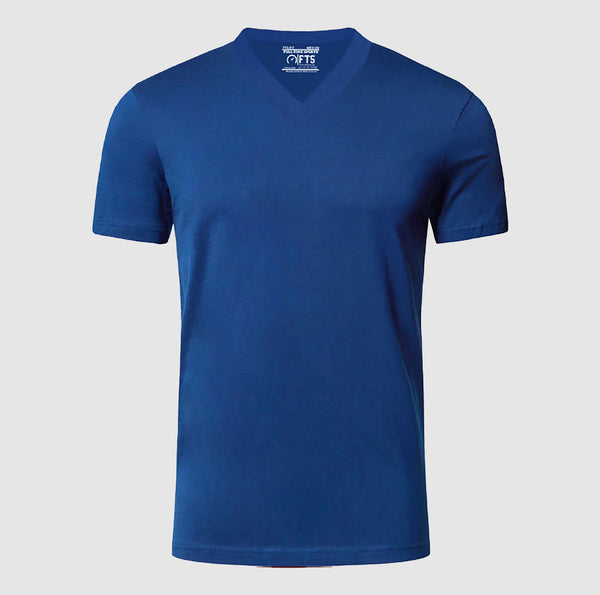 Premium Quality V Neck Dark Blue T Shirt | V-Neck Short Sleeve T-Shirts