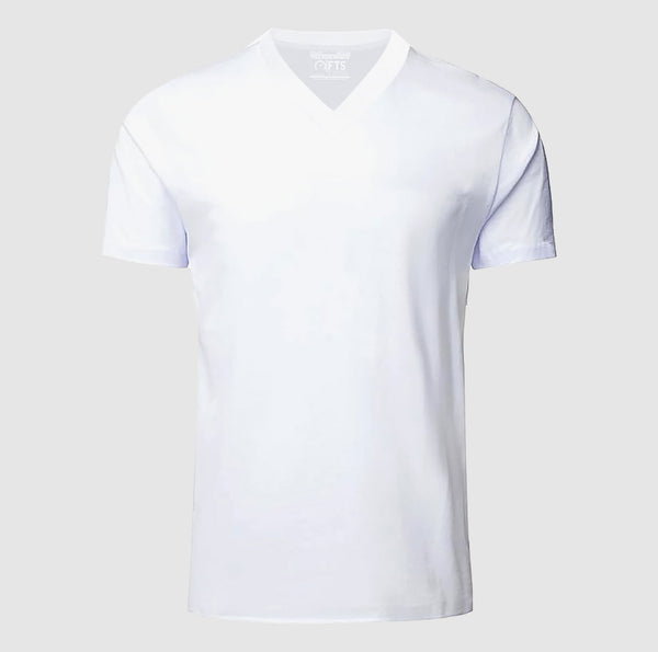 Premium Quality V Neck White T Shirt | V-Neck Short Sleeve T-Shirts