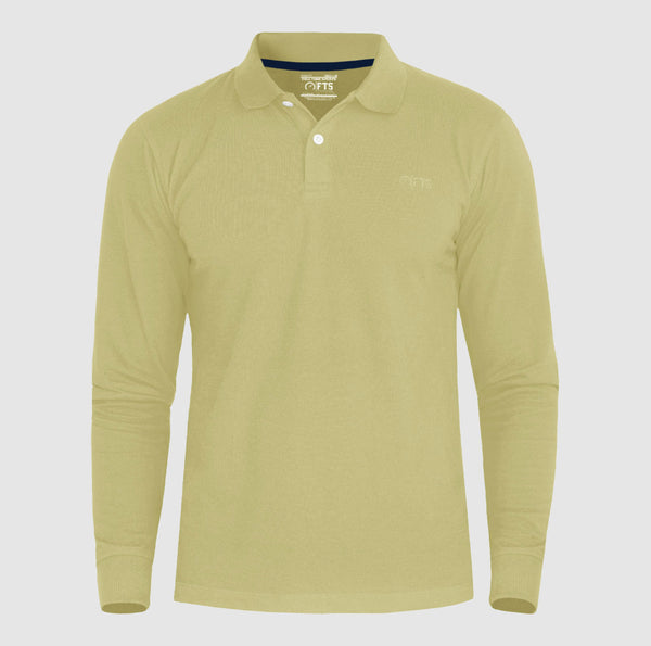 Sea Green Long Sleeves Polo| Full Sleeves Polo Shirts For Men