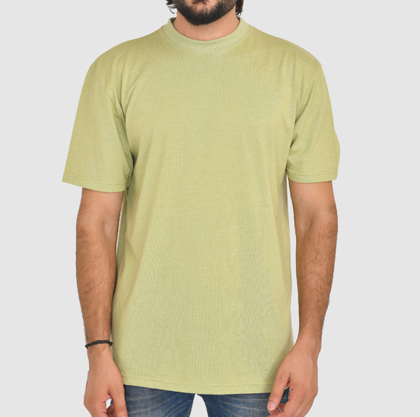 Sea Green Long and tall T Shirts - Round Neck Short Sleeves Big Casual wear Shirt 5XL Sizes