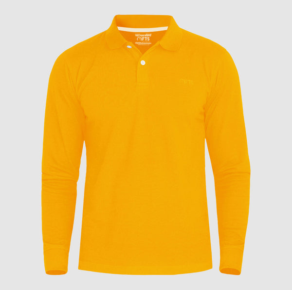 Yellow Long Sleeves Polo| Full Sleeves Polo Shirts For Men